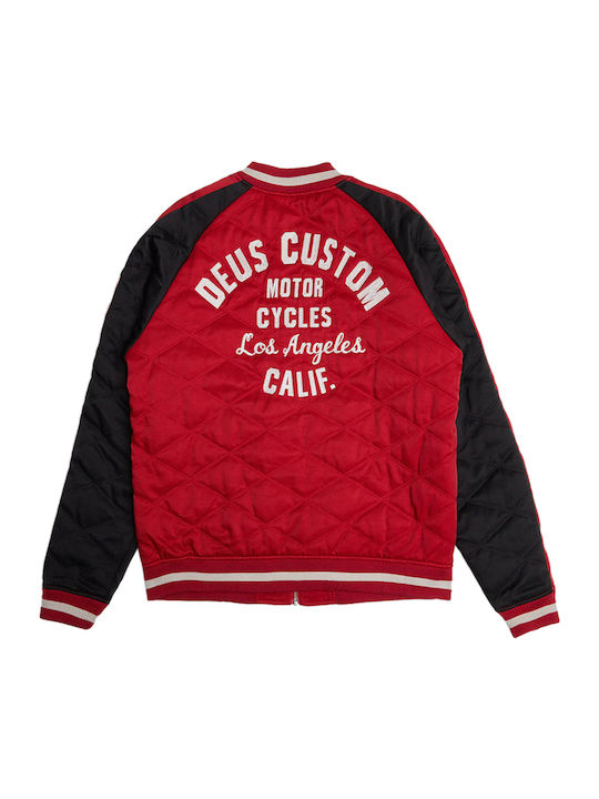 Deus Ex Machina 'Supporters' Men’s Jacket Dmp236705-rdb Rdb/Red-Black