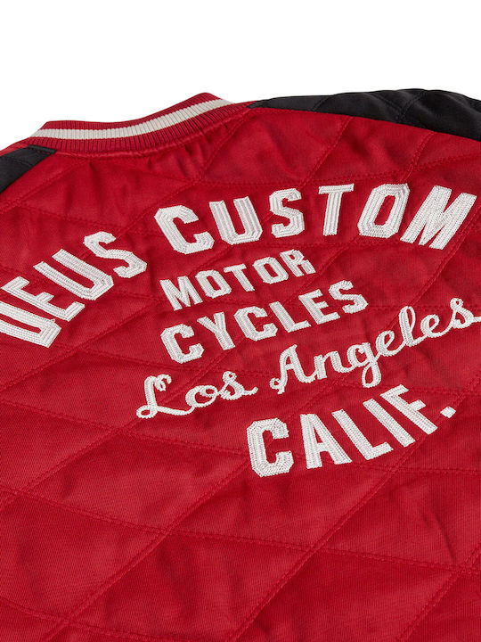Deus Ex Machina 'Supporters' Men’s Jacket Dmp236705-rdb Rdb/Red-Black