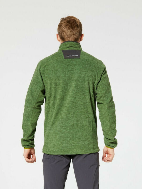 Mi-3352or-316 Green Men's Thermal Sweater Northpolar Fleece 200 Jaime