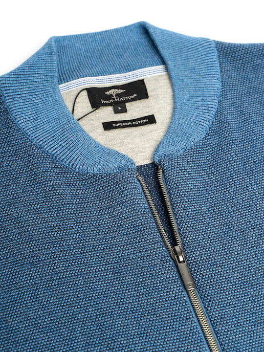 Fynch Hatton Πλεκτή Ζακέτα Σειράς Superior Cotton 1121 251 1621 Sailor Night