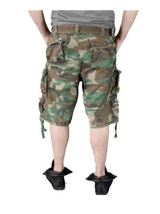 Pantaloni Scurți Bărbați Surplus Division Woodland Camo