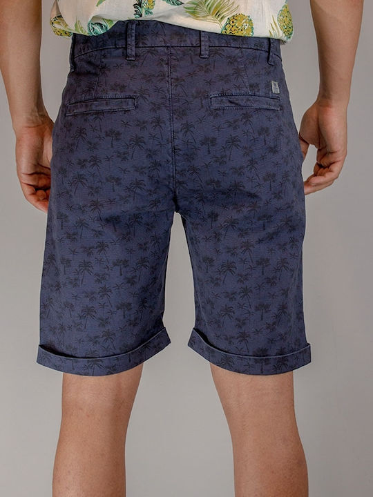 Dstrezzed Herren Shorts Fine Dobby Dunkel Marineblau Dstrezzed
