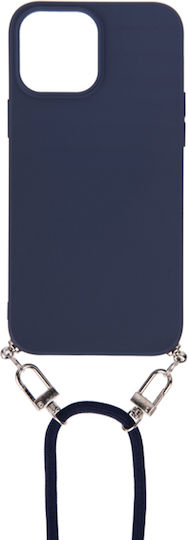 Eko Hülle Für iPhone 13 Pro Max Nylon Schnur Harz Kette Blau
