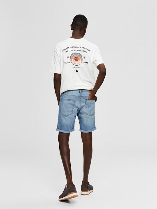 Selected 16071936 Ανδρική Jean Βερμούδα-light Blue Denim