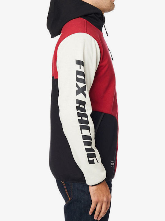Fox Men Barricade Softshell Fleece Black Red 24092-017