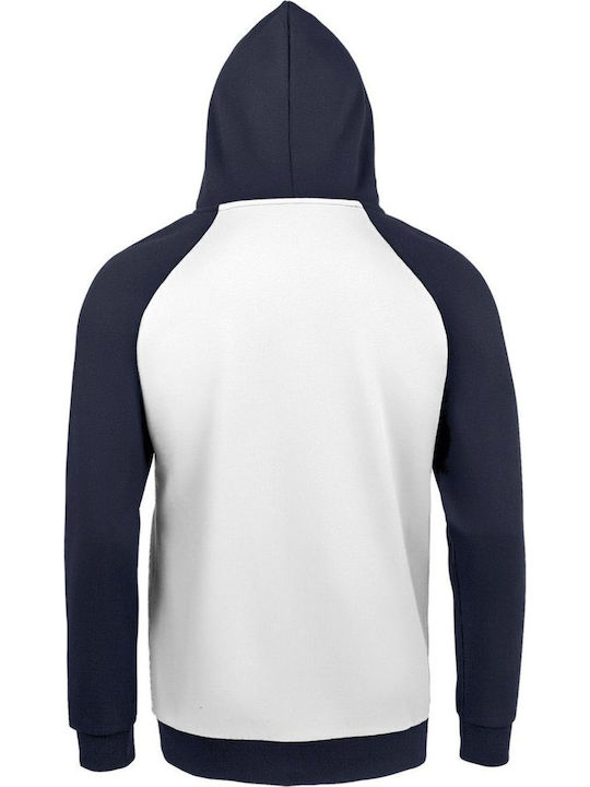 Unisex Hoodie Rebel Weiß Navy