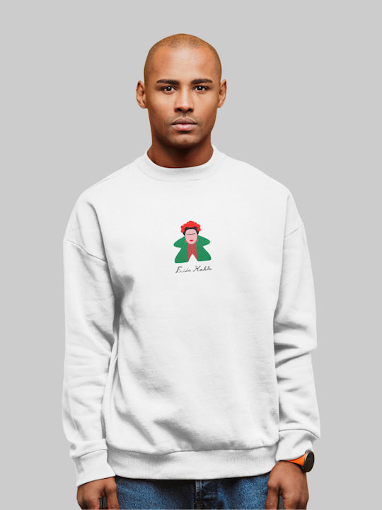 Frida Kahlo Meeple Sweatshirt Schwarz