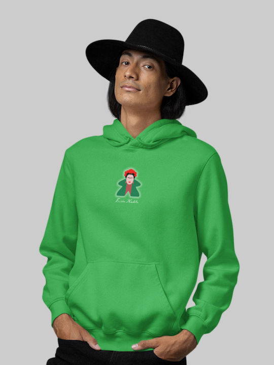 Frida Kahlo Meeple Hanorace cu Glugă Alb