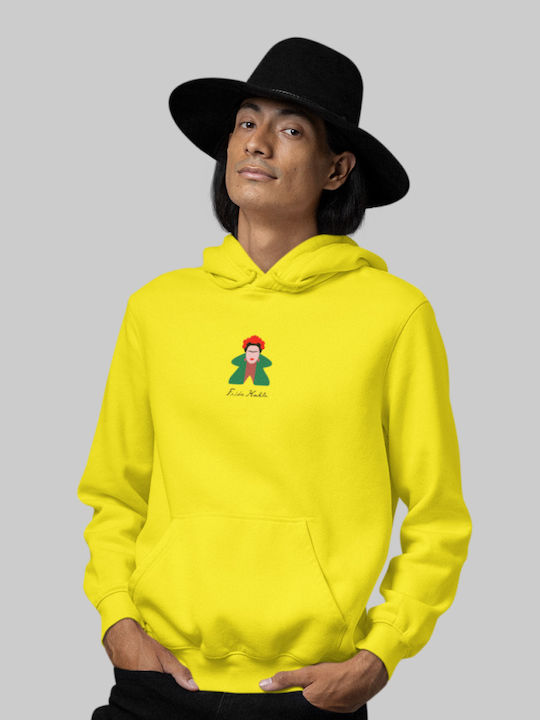 Frida Kahlo Meeple Hanorace cu Glugă Alb