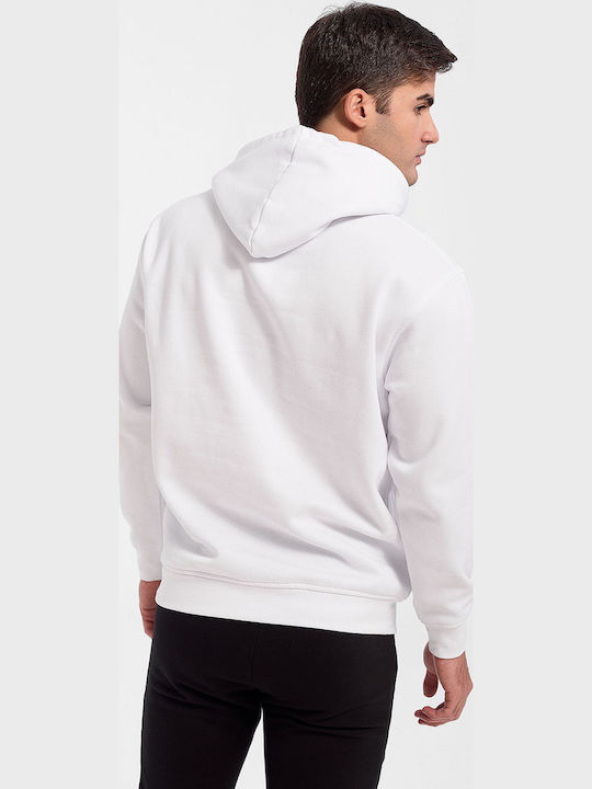 Φούτερ Μπλούζα Κουκούλα Jhk Kangaroo Sweatshirt Λευκό Λευκό