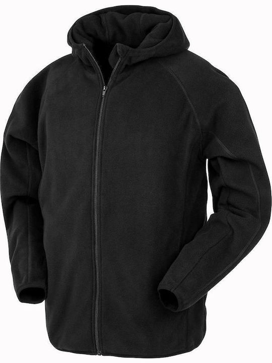 Ανδρική Μπλούζα Μακρυμάνικη Recycled Microfleece Result R906x Black