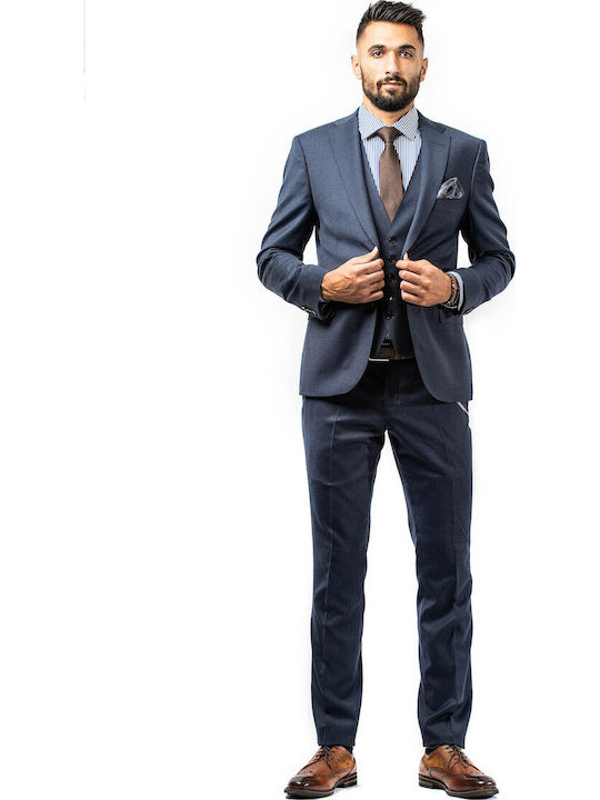 Fragosto Suit Wool Navy