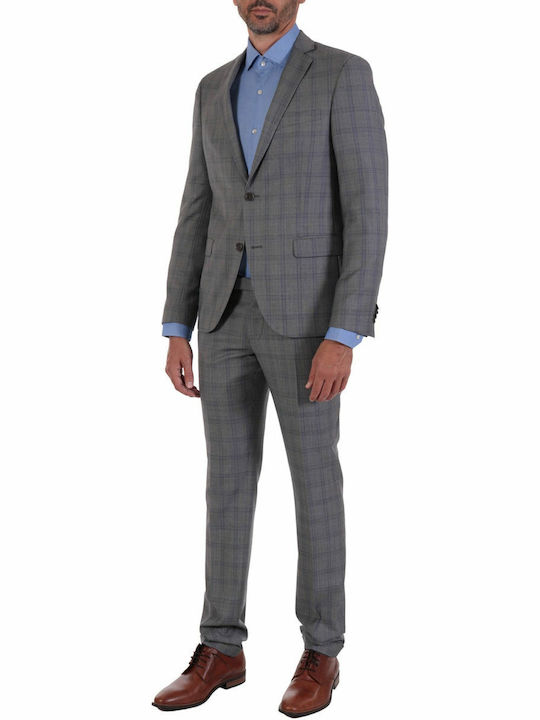 Tom Frank Costum Carouri Mad 1 Super 130s Reda Gri-albastru