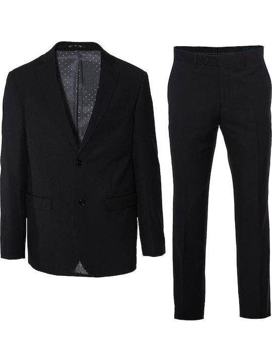 Luciano Faketti Suit Luciano Faketti Men's Figure Greek Tailoring Black
