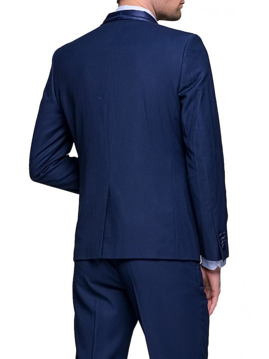 Antonio Mirro Nyg-0327 Marineblaue Herrenanzug Blau