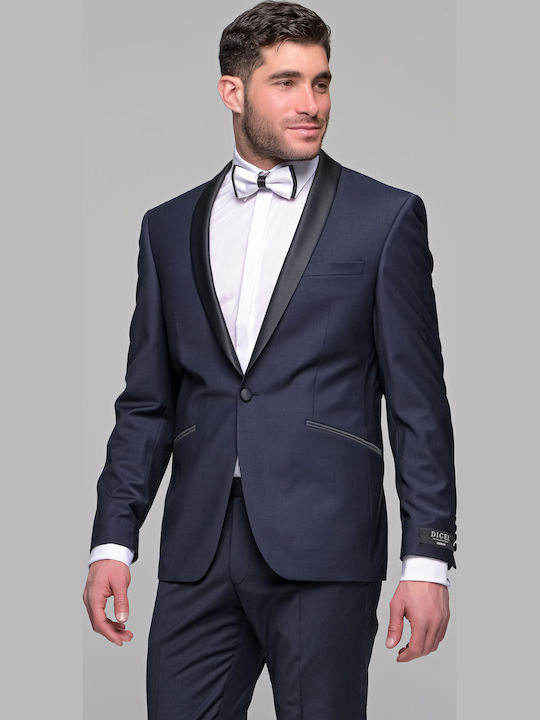 Digel Costum Tuxedo 118092920 Albastru Negru