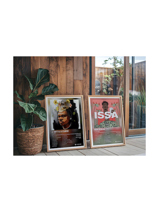 Music Poster Gunna A Gift & A Curse Ms132 21cm X 30cm White Frame Pvc