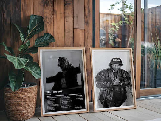 Плакат Музика Future High Off Life Ms144 21см X 30см Бяла Рамка PVC