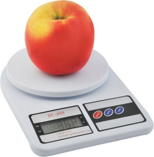 Ψηφιακή Ζυγαριά Κουζίνας έως 7kg Λευκή