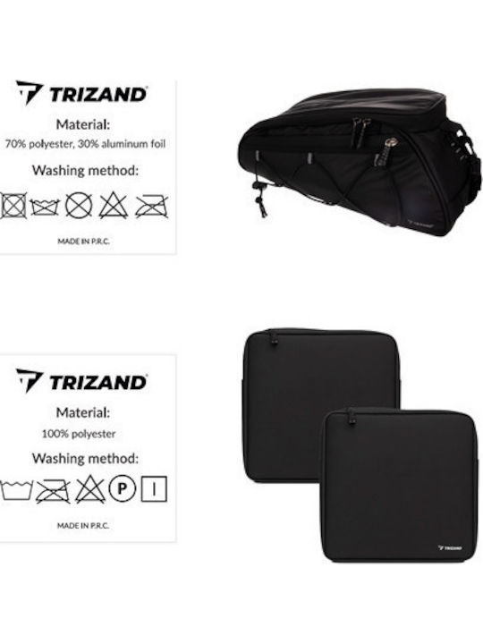 Trizand Gepäckträgertasche Schwarz