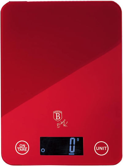 Berlinger Haus Digital Kitchen Scale Up To 5kg Red