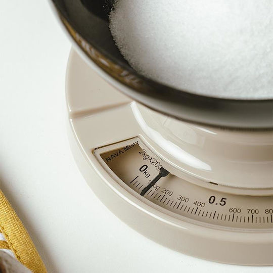 Nava Misty Analoge Küchenwaage mit Eimer bis 2kg Schwarze