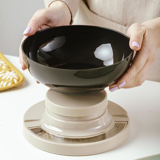 Nava Misty Analoge Küchenwaage mit Eimer bis 2kg Schwarze