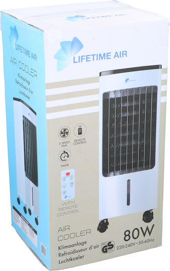LifeTime Air Air Cooler 80W Cu Telecomandă Alb
