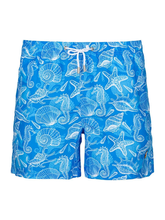 Cayos Swim Blau Herren-Bademode-Shorts Ostraeide Orestes 9115