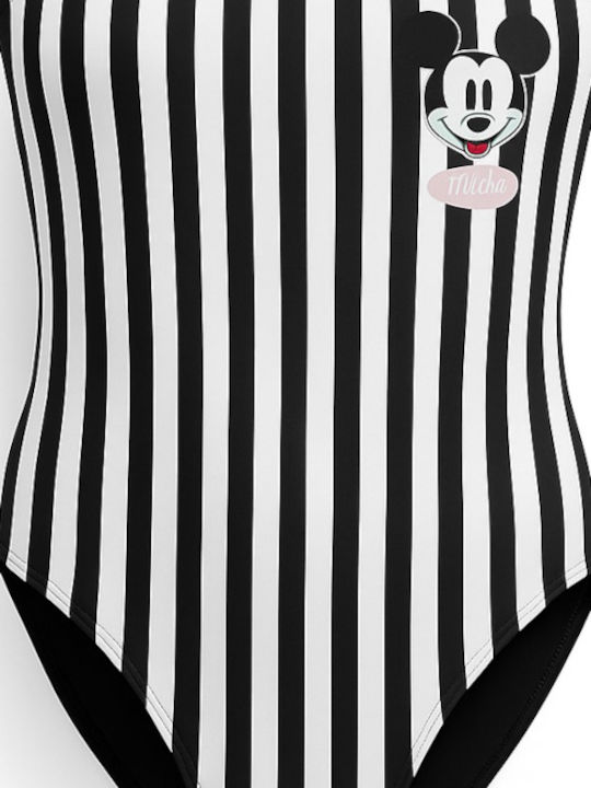 Disney Mickey Kids Swimwear One-Piece Black White
