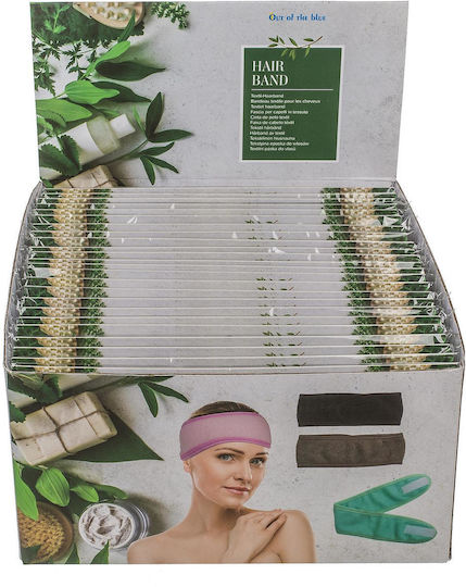 Κορδέλα Μαλλιών Spa + Beauty 100% Polyester 60x6cm Σε 4 Χρώματα