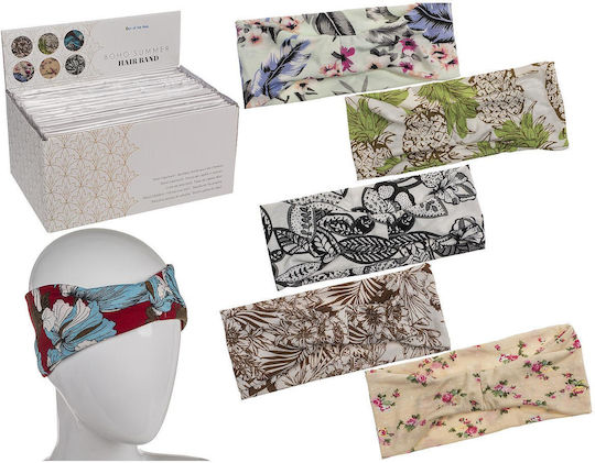 Boho-Sommer Haarband 100% Polyester 22,5x9cm In 6 Designs