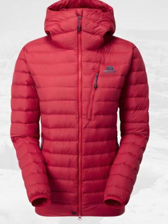 Κοντό Γυναικείο Puffer Μπουφάν για Χειμώνα Capsicum Red