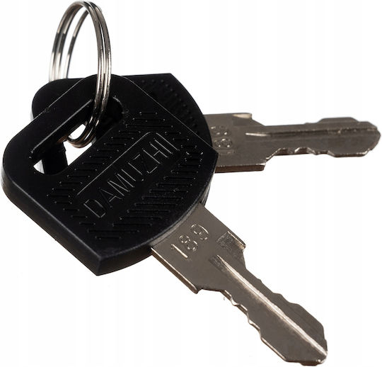 Dulap Chei Drăguț Idealstore Fabricat din Fier Lacăt Conține 48 de Identificatori Colorati Care Pot Fi Gravati Autocolante 1-48 2 Chei de Acces Kit de Instalare Inclus Culoare Grafit Antic