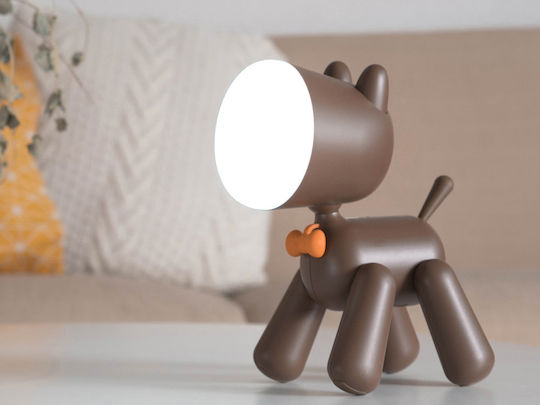 Techkidz Kinder Tischlampe Hund Kunst Modell Braun