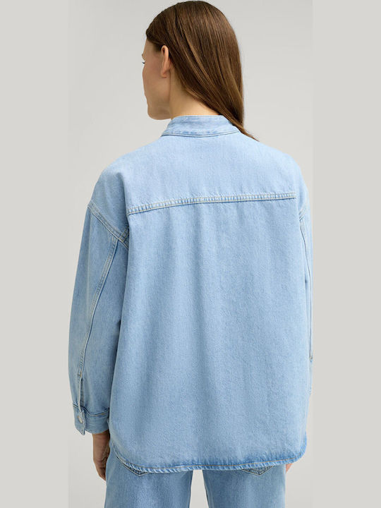 Women's Jean Jacket for Spring or Autumn Blue
