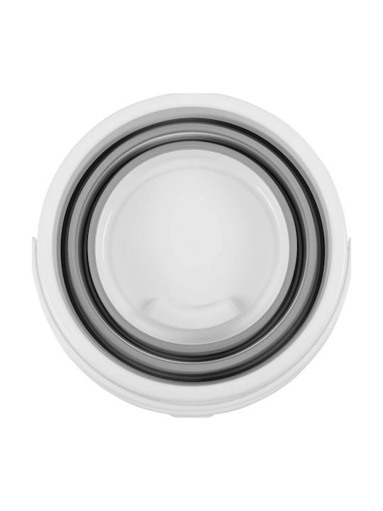 Wäschekorb Kunststoff 10lt mit Deckel Grau