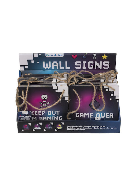 Out of the Blue Sign Wall Decor made of Paper Various Designs 14x0.5x14cm 1pcs (Various Designs)