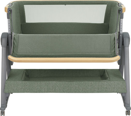 Kikka Boo Cradle-Park Nanna 2 with Mattress and Wheels Green