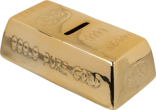 Κουμπαράς Κεραμικός Ράβδος Χρυσού 16.5x8.5x5cm