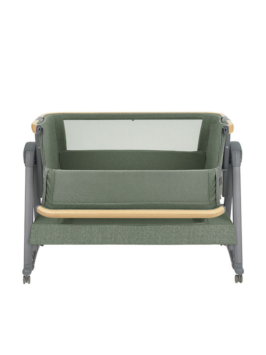 Kikka Boo Cradle-Park Nanna 2 with Mattress and Wheels Green
