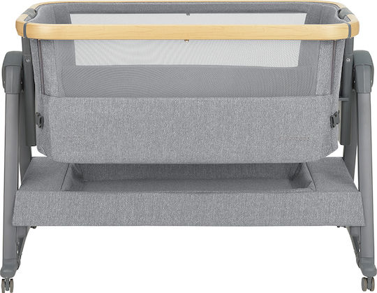 Kikka Boo Cradle-Park Nanna 2 with Mattress and Wheels Gray