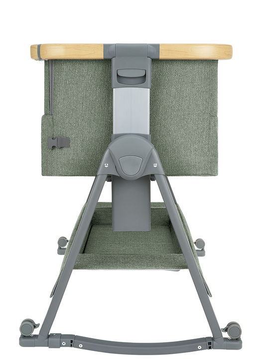 Kikka Boo Cradle-Park Nanna 2 with Mattress and Wheels Green