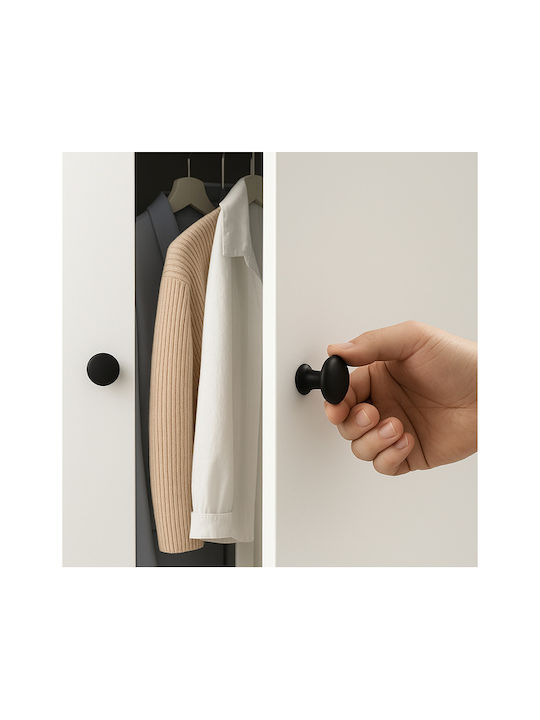 Handle Furniture made of Plastic Black 30mm (Center Distance 26mm) 00025679 10pcs