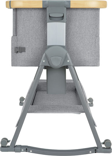 Kikka Boo Cradle-Park Nanna 2 with Mattress and Wheels Gray