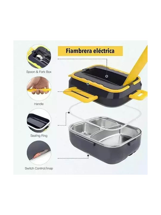Elektrische Behälter Lunchbox Inox Gray 1500ml 1Stück