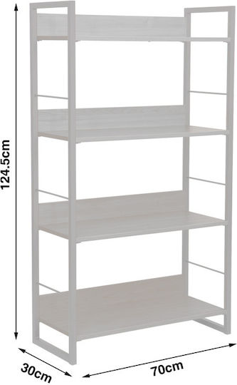 Bibliothek Dorfie Physisch-Schwarz 70x30x124,5cm