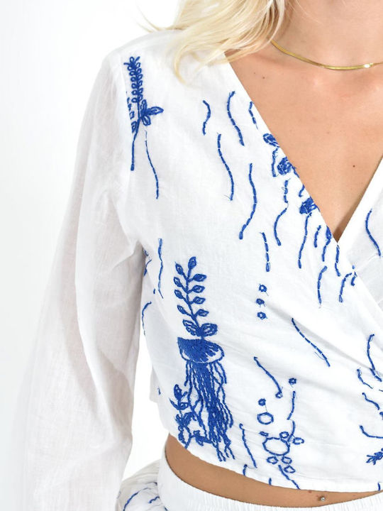 Damen Blau Set mit Hose mit Gummizug