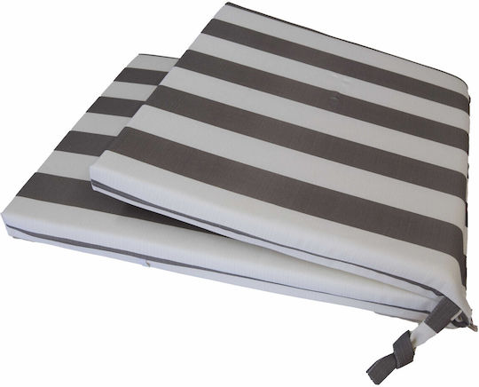 Decocraft Waterproof Garden Chair Cushion with Backrest Gray 50x110cm