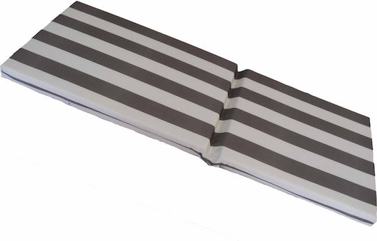 Decocraft Waterproof Garden Chair Cushion with Backrest Gray 50x110cm